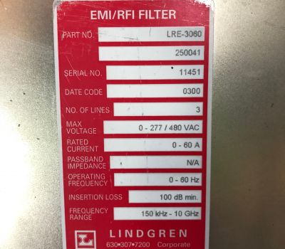 Lindgren LRE-3060 Power Filter